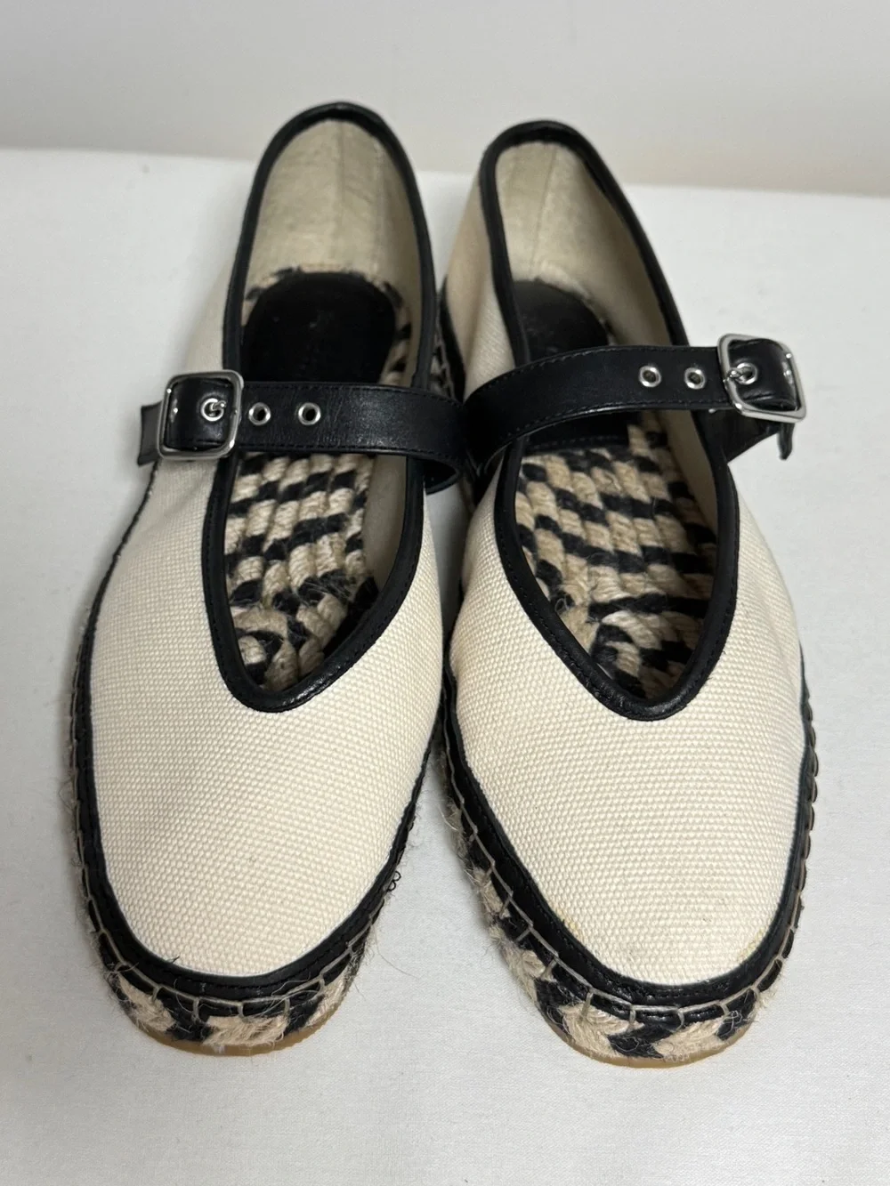 Madewell The Remy Natural Beige Mary Jane Espadrille Flats